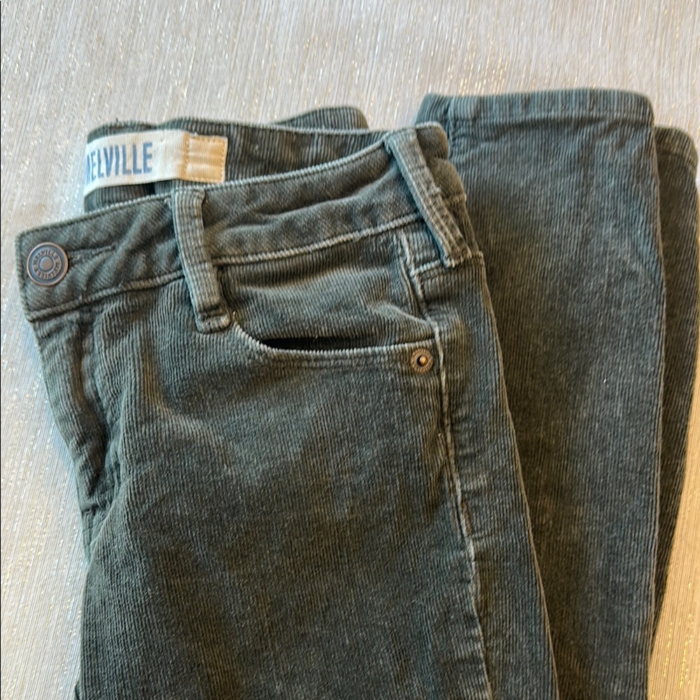Brandy Melville Gray Skinny Corduroy Pants